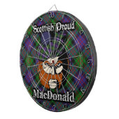 Jeu De Fléchettes Scottish Clan MacDonald Tartan Dartboard (Devant droit)