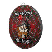 Jeu De Fléchettes Scottish Clan MacDougall Tartan Dartboard (Devant droit)