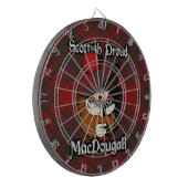 Jeu De Fléchettes Scottish Clan MacDougall Tartan Dartboard (Devant gauche)