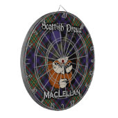 Jeu De Fléchettes Scottish Clan MacLellan Tartan Dartboard (Devant gauche)