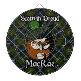 Jeu De Fléchettes Scottish Clan MacRae Tartan Dartboard
