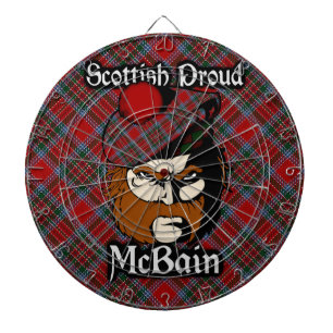 Jeu De Fléchettes Scottish Clan McBain MacBain Tartan Dartboard