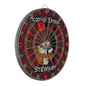 Jeu De Fléchettes Scottish Clan Stewart Tartan Darboard (Devant gauche)