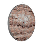 Jeu De Fléchettes Sépia beige brun moderne brûlé granit orange (Devant gauche)