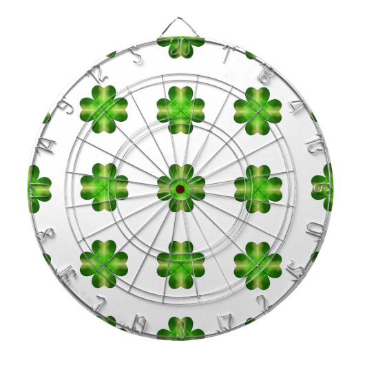 Jeu De Fléchettes Shamrock de la Saint-Patrick (Devant)