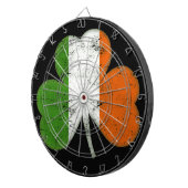 Jeu De Fléchettes Shamrock irlandais vintage de drapeau (Devant droit)