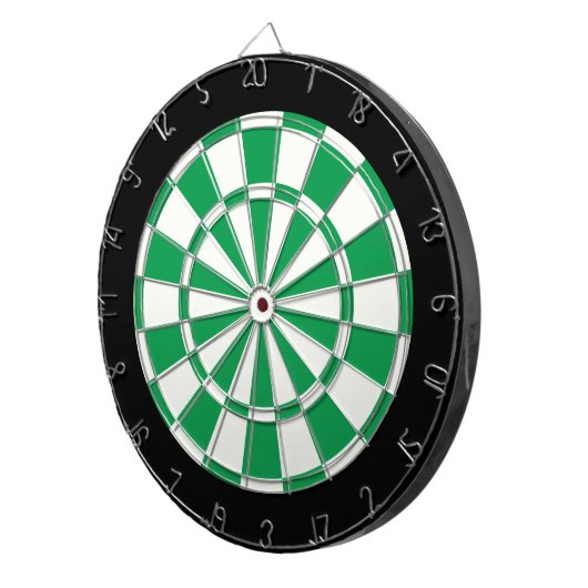 Jeu De Fléchettes Shamrock Vert Noir Et Blanc (Devant droit)
