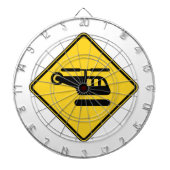 Jeu De Fléchettes Signal d'hélicoptère de prudence (Devant)