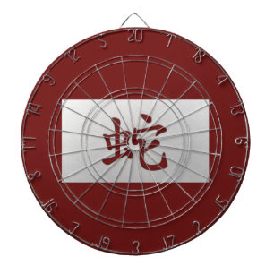 Jeu De Fléchettes Signe chinois de zodiaque Serpent rouge