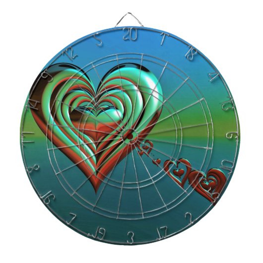 Jeu De Fléchettes Sky High Hearts (Devant)