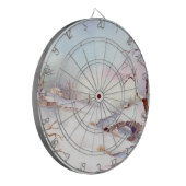 Jeu De Fléchettes Snowy Bridge Watercolor Landscape (Devant gauche)