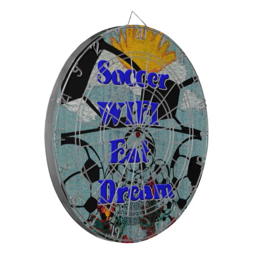 Jeu De Fléchettes Soccer WIFI Manger Rêve - Sport amusant Art Imprim (Devant gauche)