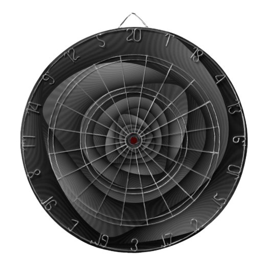 Jeu De Fléchettes Spiral Labyrinthe en monochrome (Devant)