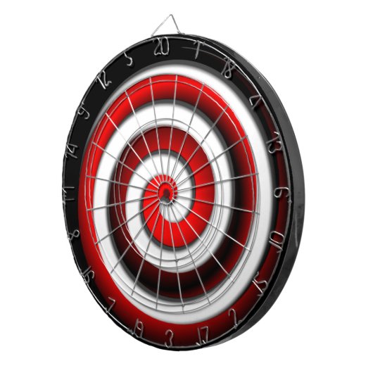 Jeu De Fléchettes Spirale hypnotique rouge (Devant droit)