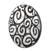 Jeu De Fléchettes Spirales Motif noir & blanc + vos idées (Devant droit)