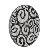 Jeu De Fléchettes Spirales Motif noir & blanc + vos idées (Devant gauche)