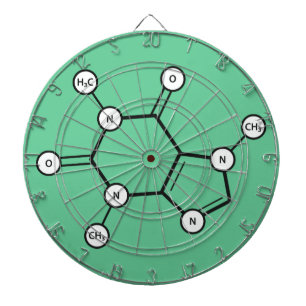 Jeu De Fléchettes structure moléculaire de la caféine