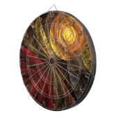 Jeu De Fléchettes Sun Flower Floral Moderne Art Motif Abstrait (Devant droit)