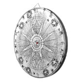 Jeu De Fléchettes Sun Stars Antique Nuit Ciel Médiéval Zodiac (Devant droit)