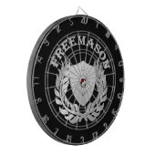 Jeu De Fléchettes Symbole de maçonnerie en argent (Devant gauche)