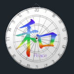 Jeu De Fléchettes Symbole de paix Kanji en Chakra<br><div class="desc">Fonctionne sur n'importe quelle couleur arrière - plan et a l'air dramatique et magnifique. Vous pouvez ajouter du texte, qui fonctionne particulièrement bien sur les cartes, et vous pouvez déplacer le design autour, en changeant sa taille. Le caractère chinois pour la Paix est absolument stupéfiant dans cette série, puisque nous...</div>