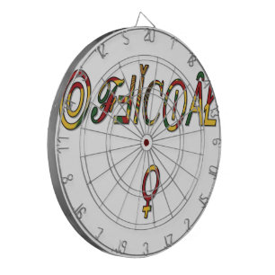 Jeu De Fléchettes Symbole féminin inversé "OFFICIAL" Imprimer