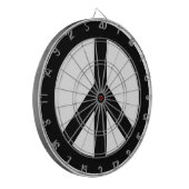 JEU DE FLÉCHETTES SYMBOLE SYMBOLE DE LA PAIX BLANC NOIR (Devant gauche)