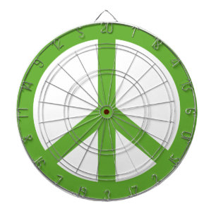 JEU DE FLÉCHETTES SYMBOLE SYMBOLE DE LA PAIX VERTE
