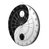 Jeu De Fléchettes Symbole taoïste Yin Yang noir et blanc (Devant droit)