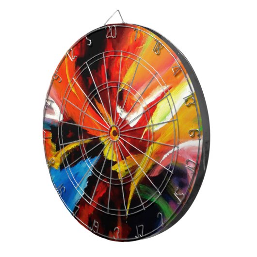 Jeu De Fléchettes Tableau Abstrait de Serdar Hizli (Devant droit)