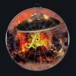 Jeu De Fléchettes Tableau Alien BB-Q<br><div class="desc">Illustration comique d'un style alien BB-Q.</div>