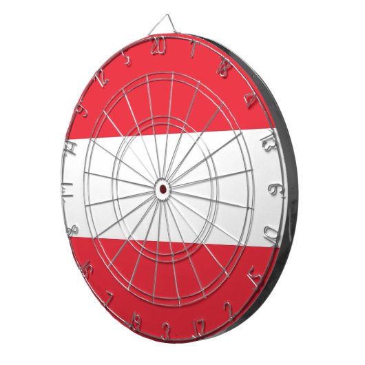 Jeu De Fléchettes Tableau avec Drapeau de l'Autriche (Devant droit)