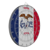 Jeu De Fléchettes Tableau avec Drapeau de l'Iowa, États-Unis (Devant gauche)