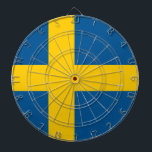 Jeu De Fléchettes Tableau avec Drapeau de Suède<br><div class="desc">Apportez la fierté suédoise à jouer la nuit avec notre fléchette avec le drapeau de la Suède! Ce tableau de bord de haute qualité est plus qu’un passe-temps amusant, c’est une célébration du patrimoine suédois, parfait pour ajouter une touche culturelle à votre salle de jeux, bureau ou espace récréatif. L'emblématique...</div>