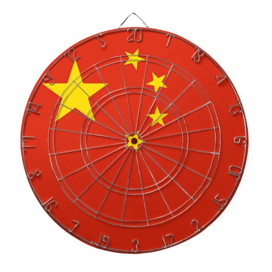 Jeu De Fléchettes Tableau de bord avec drapeau de la Chine (Devant)