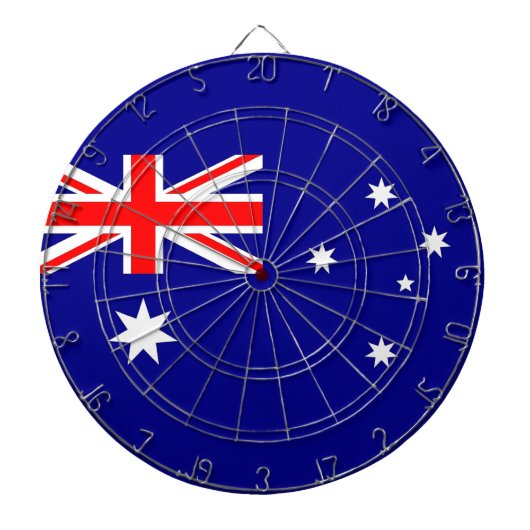 Jeu De Fléchettes Tableau de bord avec Drapeau de l'Australie (Devant)