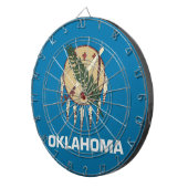 Jeu De Fléchettes Tableau de bord avec Drapeau de l'Oklahoma, USA (Devant droit)