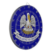 Jeu De Fléchettes Tableau de bord avec Drapeau de Louisiane, USA (Devant gauche)