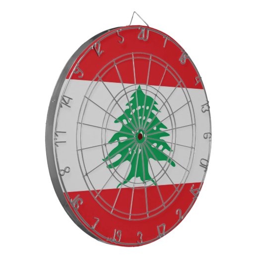 Jeu De Fléchettes Tableau de bord avec drapeau du Liban (Devant gauche)