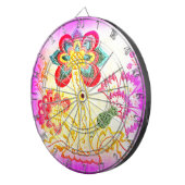 Jeu De Fléchettes tableau de bord de palmier rose (Devant droit)