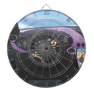 Jeu De Fléchettes Tableau de bord de voiture de sport