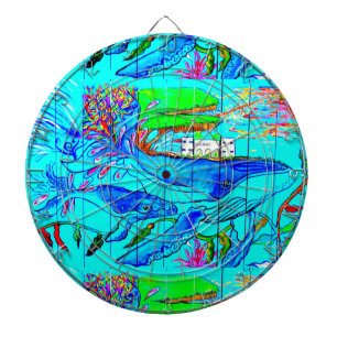 Jeu De Fléchettes tableau de bord des baleines à bosse