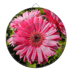 Jeu De Fléchettes Tableau noir rose Gerbera Daisy