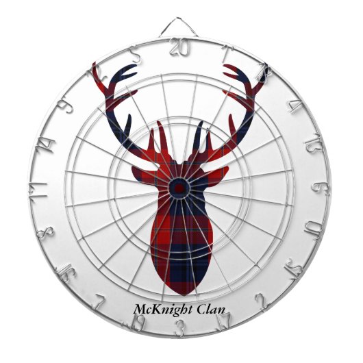 Jeu De Fléchettes Tartan "andouillers " de clan de McKnight (Devant)