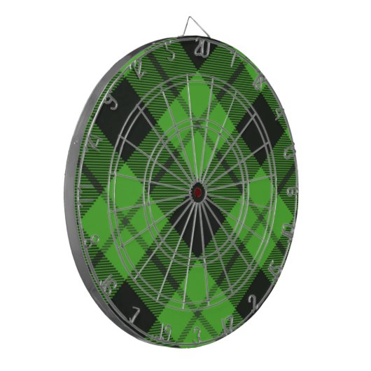 Jeu De Fléchettes Tartan vert Check (Devant gauche)