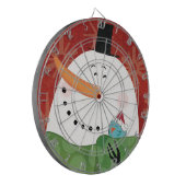 Jeu De Fléchettes Tasse bleue de Noël avec du cacao foncé (Devant gauche)