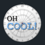 Jeu De Fléchettes Texte Cool<br><div class="desc">Texte cool en noir, bleu et blanc.</div>
