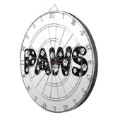 Jeu De Fléchettes Texte personnalisé des pattes de chien (Devant droit)