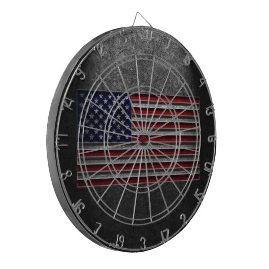 Jeu De Fléchettes Texture de pierre du drapeau américain (Devant gauche)