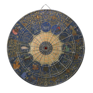 Jeu De Fléchettes Thème astral des souverains vintage, zodiaque isla
